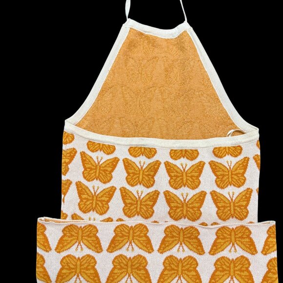 Altar'd State Butterfly Halter Dress / Yellow & Gold Size M - Picture 7 of 10